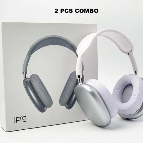 P9 COMBO P9 Bluetooth Memory Card Mp3 Gaming Wireless Headset On Ear Colourful 2PCS thumbnail 1