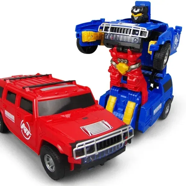 Hot Sale Kids Electric Toy Deformation Car Electric Transforming Robot Car with Lights & Music