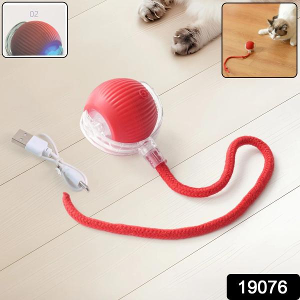 Rechargeable Interactive Cat Toy Ball with Detachable Tail and LED Light thumbnail 2