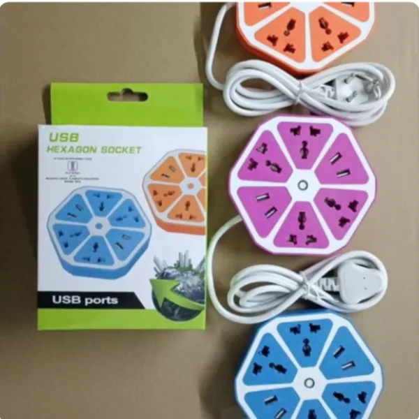 4 USB Hexagon Shocket