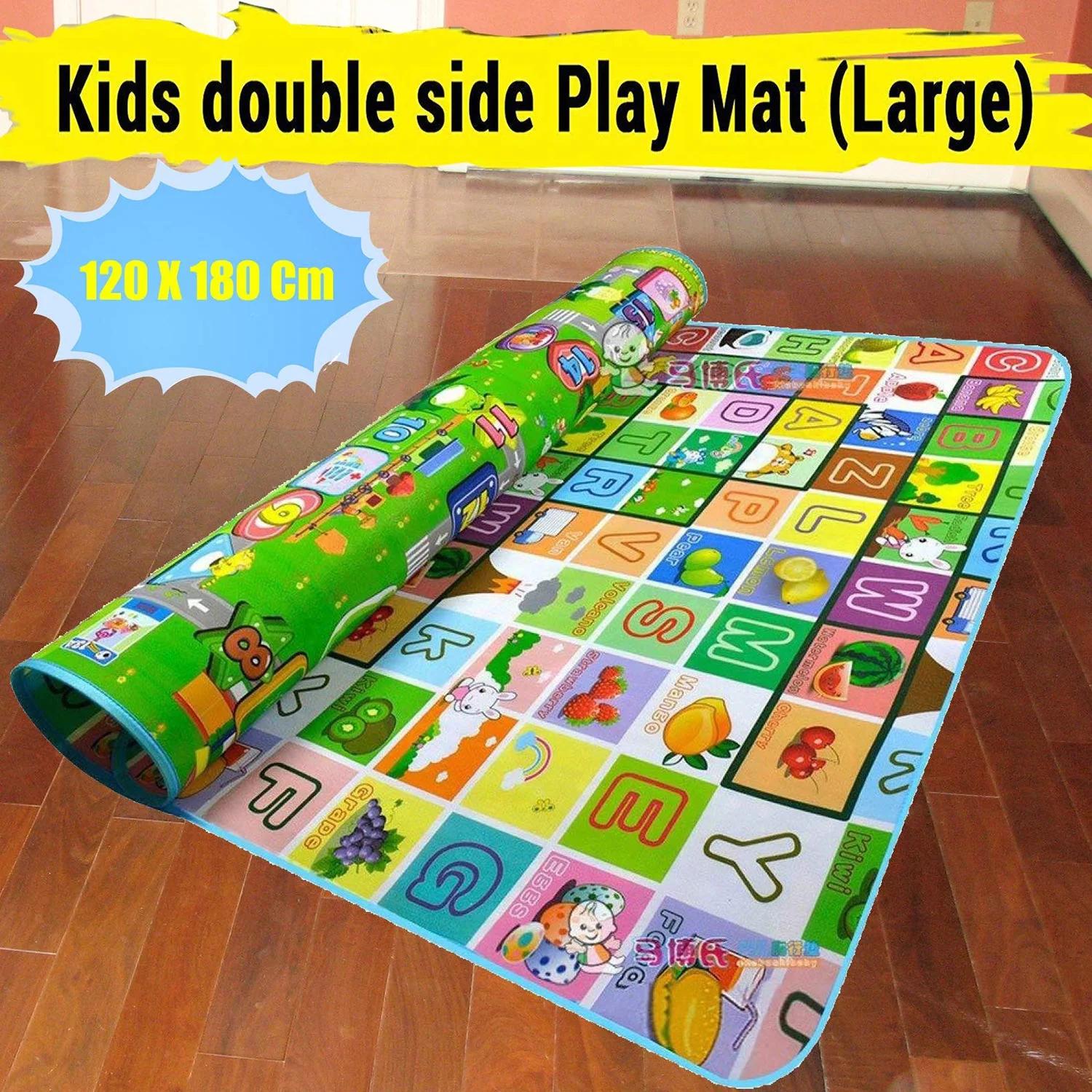 Waterproof Double Side Baby Play Floor Mat for Kids Home With Bag  thumbnail 5