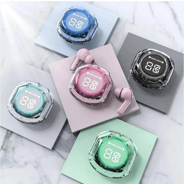 Ultrapods Pro True Wireless Earbuds with Display Transparent Design, Bluetooth 5.3 Water Proof thumbnail 1