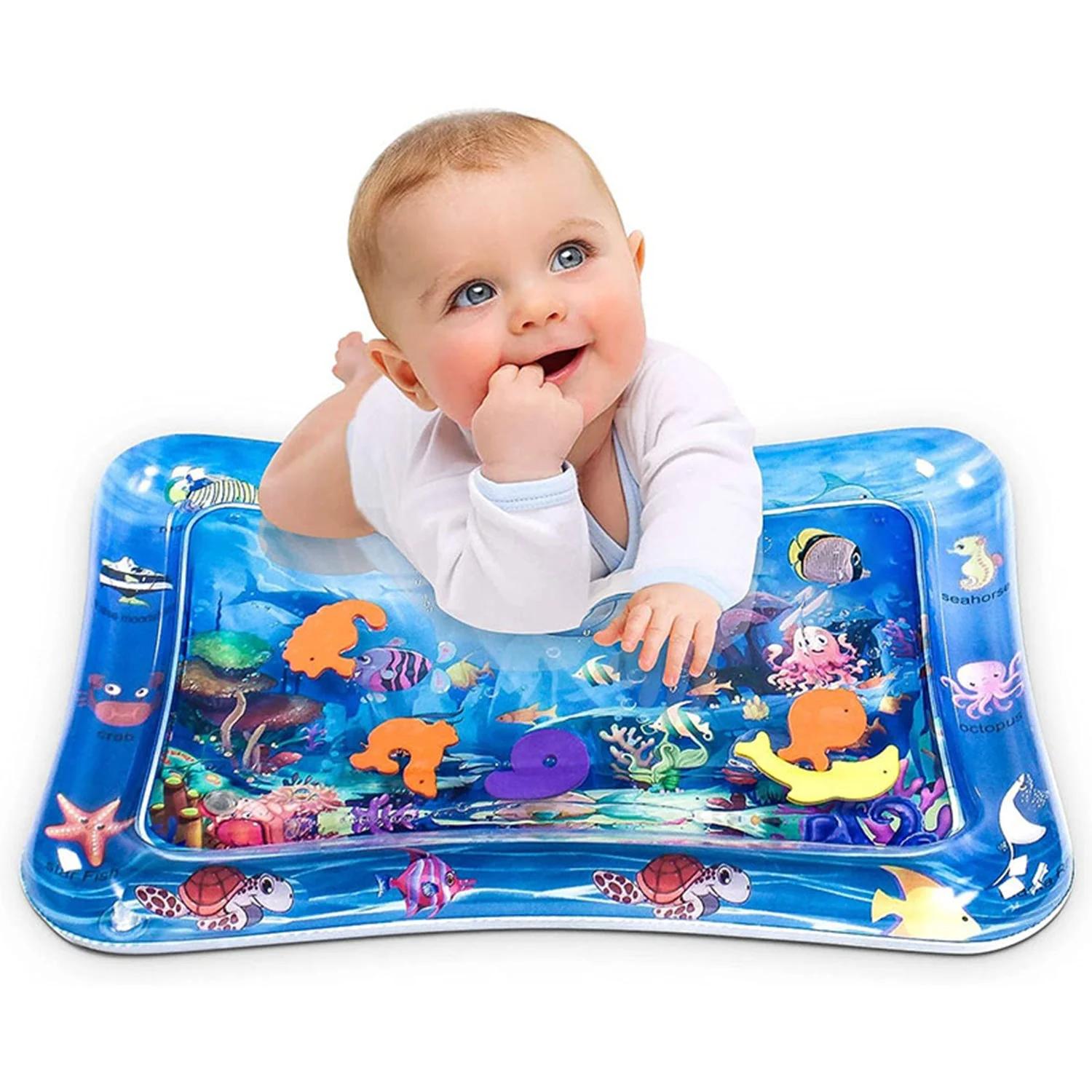 Mat, Baby Water Mat Inflatable Baby Play Mat Activity Center for Infant Baby Toys thumbnail 1