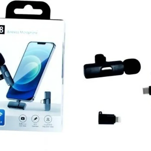 Universal Studios K8 Wireless Plug & Play Collar Mic Type-C Microphone for Android & iOS