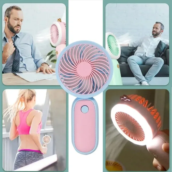 Mini Handheld Fan Portable Rechargeable Mini Fan Easy to Carry, for Home, Office, Travel and Outdoor Use