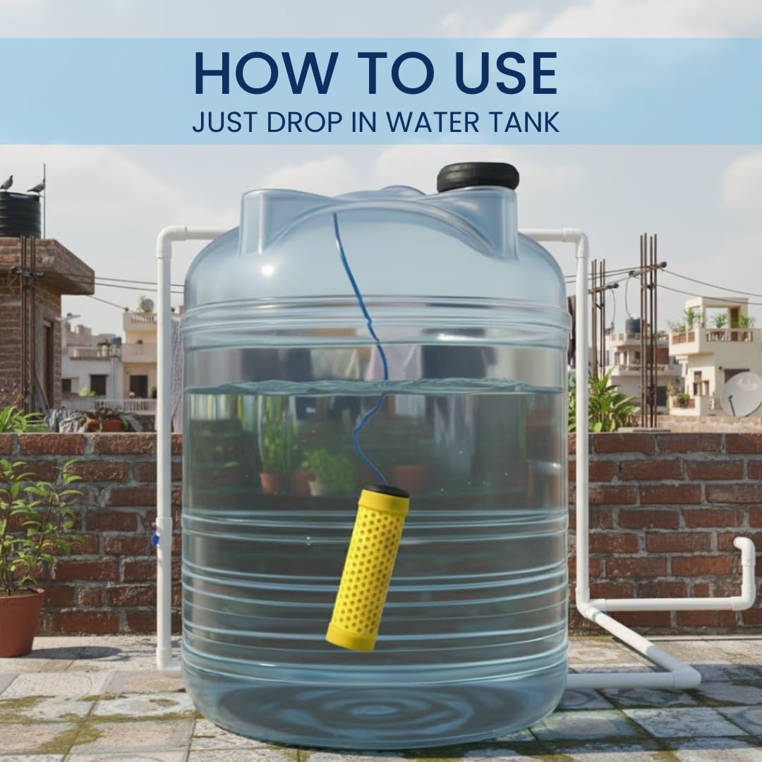 D'Cal Hard Water Softener | Scale Prevention Cartridge for Taps & Showers | Reduces Limescale Build Up & Protects Skin, Hair & Appliances | Easy Install Bathroom Water Softener thumbnail 2