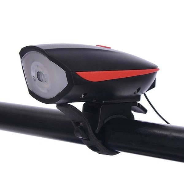 Waterproof Bicycle Light with Horn LED Front Bike Light with 140dB Speaker and 3 Modes thumbnail 1