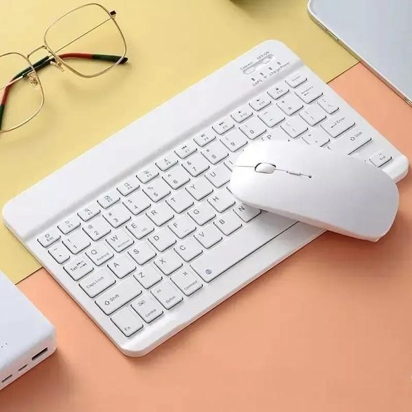Wireless 2.4 G Tablet/PC Universal Keyboard & Mouse Combo Compact, Plug-&-Play for Windows/Android/iOS
