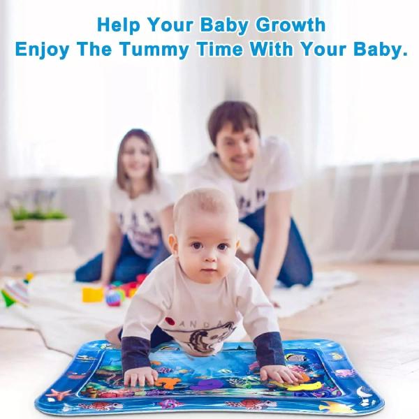 Mat, Baby Water Mat Inflatable Baby Play Mat Activity Center for Infant Baby Toys thumbnail 5