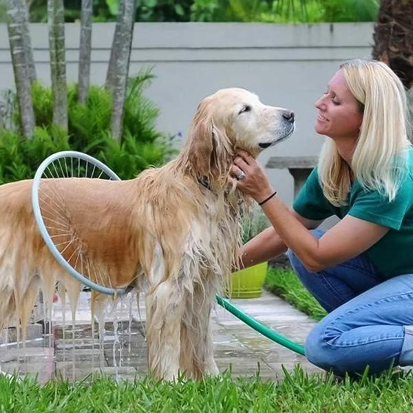 Pet Shower Sprayer, Cat Dog Grooming Bath Massager, With Microfiber Glove thumbnail 6