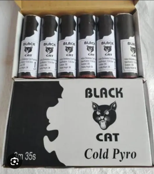 Black Cat Cold Pyro (pack of 6)