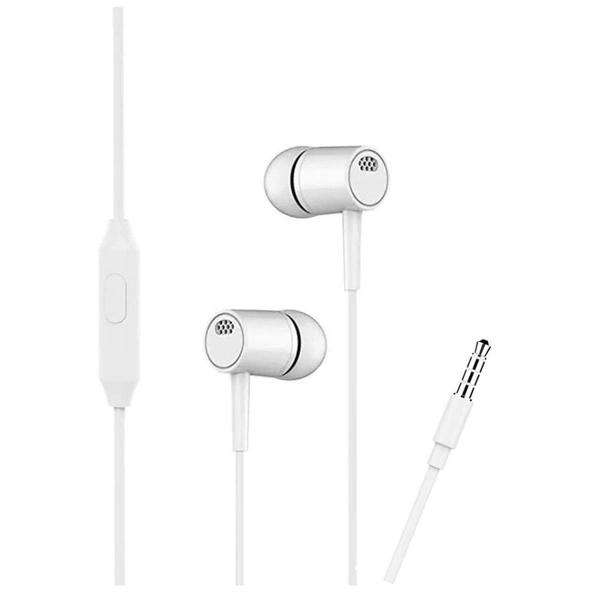 VNP Wired in Ear Earphone White, Handsfree, Headphone, Earbuds with Mic & Button for Music & Call Control Connect with All Android Phones thumbnail 1