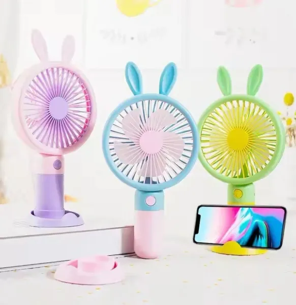 Cute Pocket Mini Handheld Fan Battery Powered, Portable & Compact