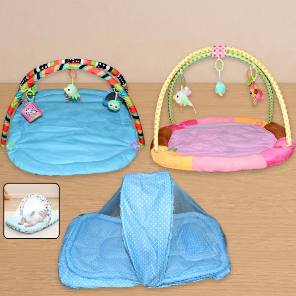 Multipurpose Baby Play Gym and Sleeping Mat thumbnail 1