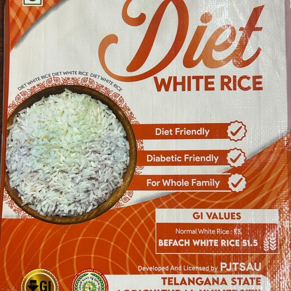 Befach Low GI Fortified Rice 10Kg | Diabetes Friendly Low Glycemic Index Rice | High Fibre Vitamin & Mineral Enriched Daily Rice | Supports Healthy Blood Sugar Levels