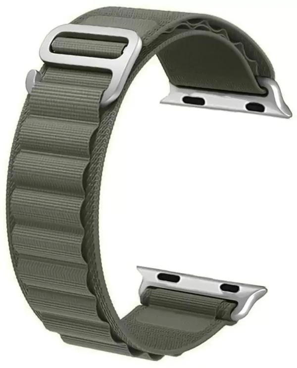 Alpine Smart Watch Strap Compatible with ultra smart Watch 49mm 45mm 44mm and 42mm Perfect Fit for Ultra SE2 SE Series 8/7/6/5/4/3/2/1 iWatch Smart Strapband for Men Women Smart Watch Strap (Green) thumbnail 1