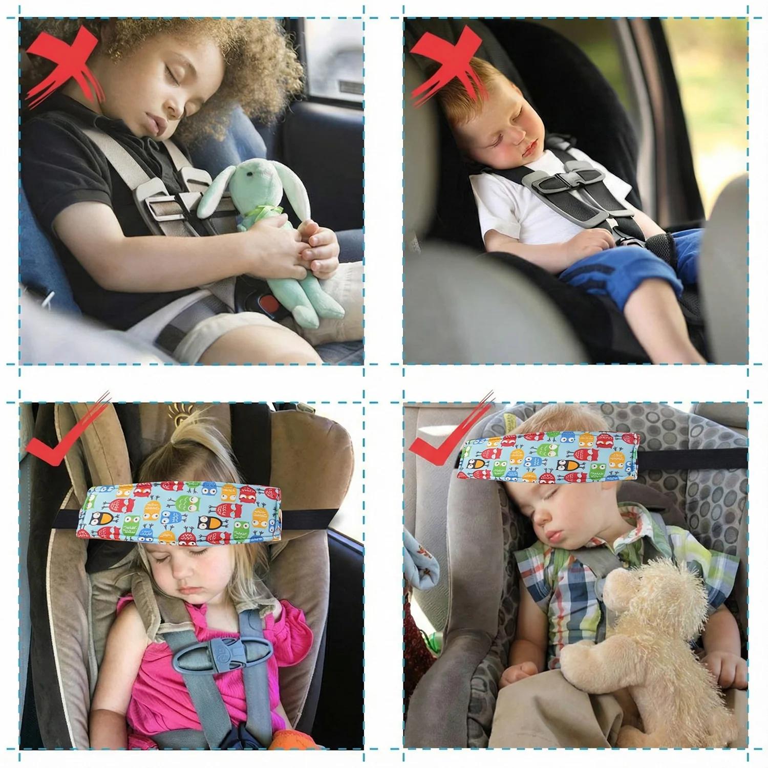 Adjustable Baby Car Seat Head Support Strap thumbnail 4
