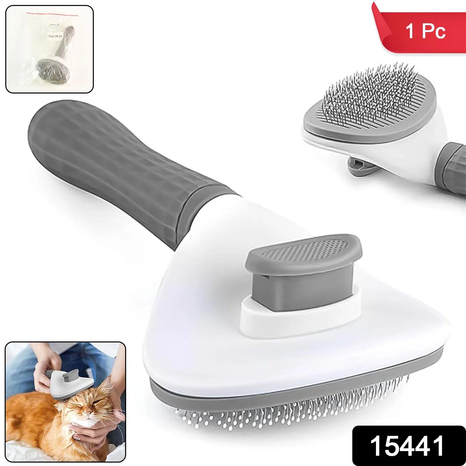 Self-Cleaning Slicker Brush for Dogs & Cats thumbnail 2