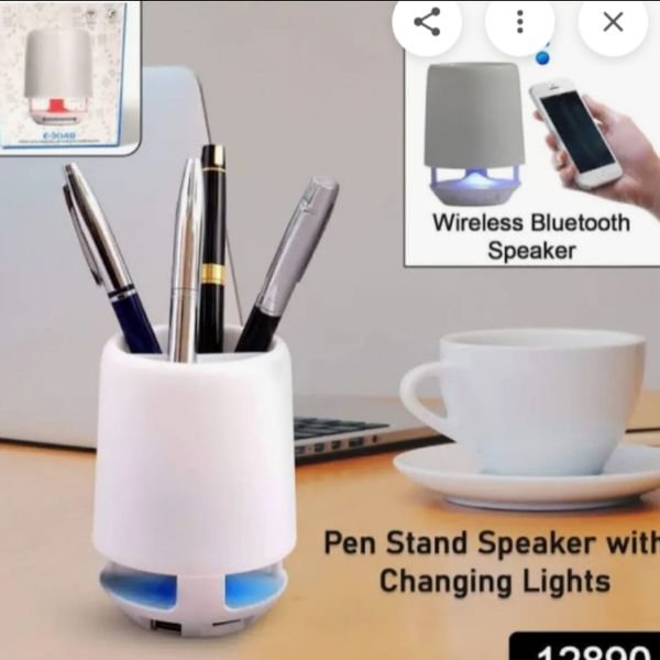 Bluetooth Speaker E-304B with pen stand thumbnail 1