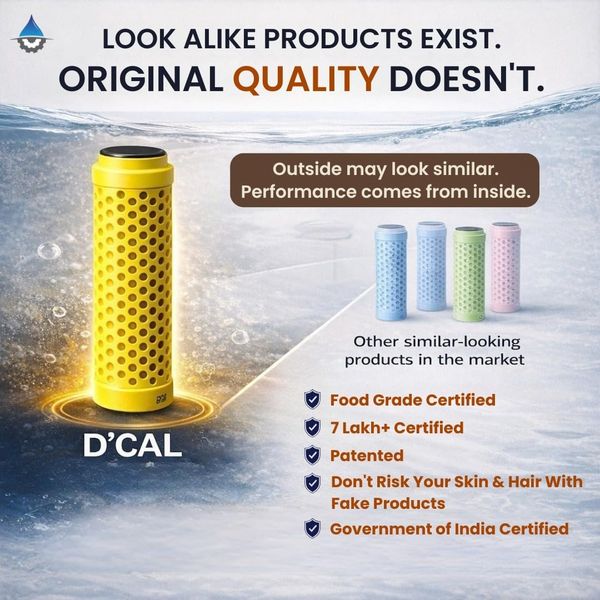D'Cal Hard Water Softener | Scale Prevention Cartridge for Taps & Showers | Reduces Limescale Build Up & Protects Skin, Hair & Appliances | Easy Install Bathroom Water Softener thumbnail 6
