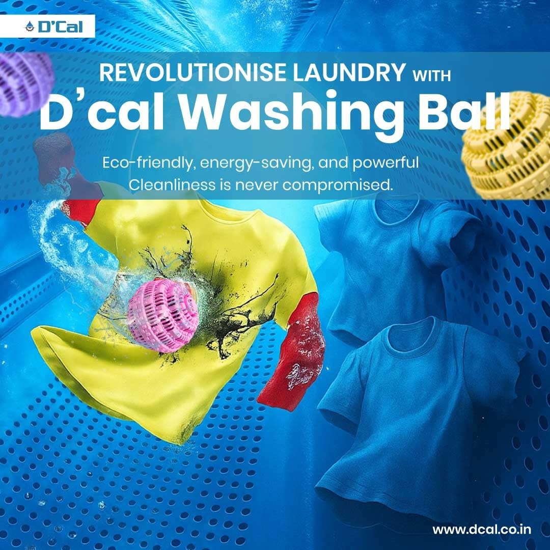 Dcal Washing Ball | Reusable Detergent Saving Laundry Ball | Eco Wash Technology for Gentle Fabric Cleaning | Chemical Reduction Washer Ball for Daily Clothes thumbnail 4