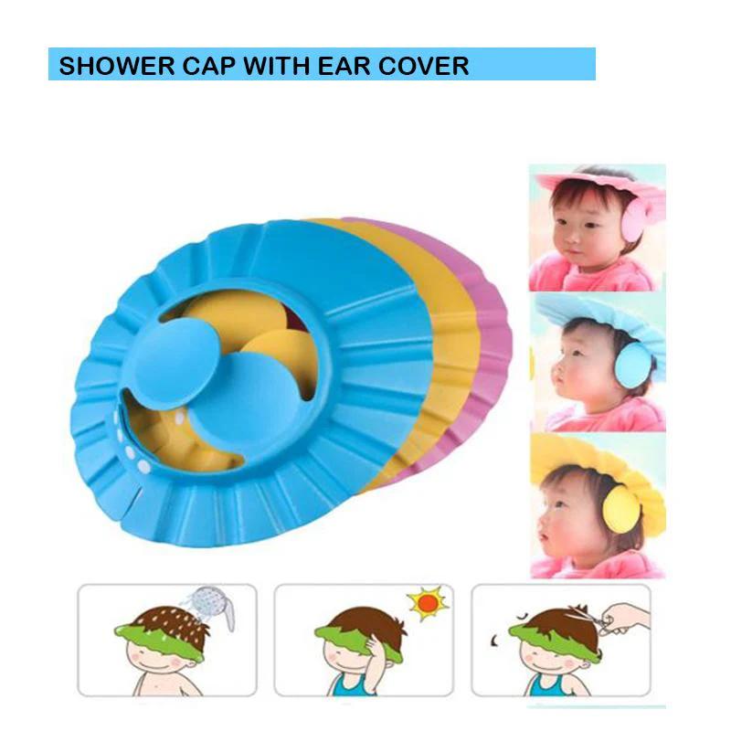 Adjustable Safe Soft Baby Shower cap thumbnail 6