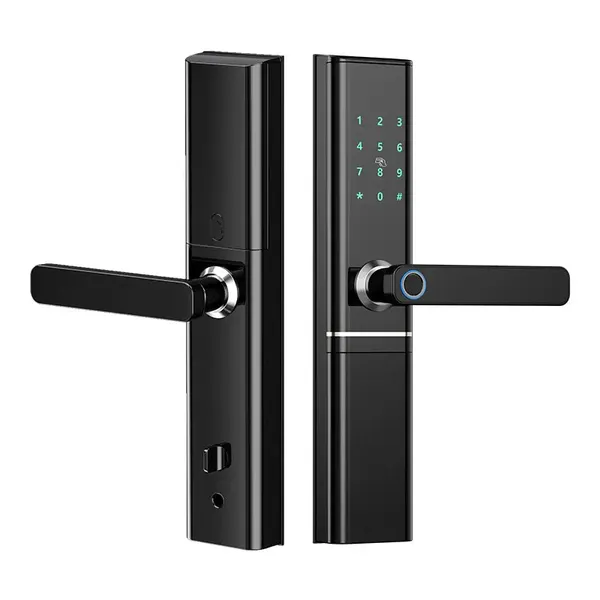 Befach Entry Door Lock QR07-2 |Fingerprint lock |passcode enabled| Aluminium Heavy Duty Body | Key Operated Main Door Security Lock with Smooth Latch Mechanism | Durable Anti Rust Lock for Home, Office & Commercial Doors