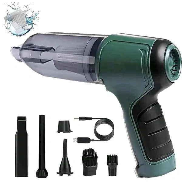 Mini Car Vacuum Cleaner - Cordless and Rechargeable