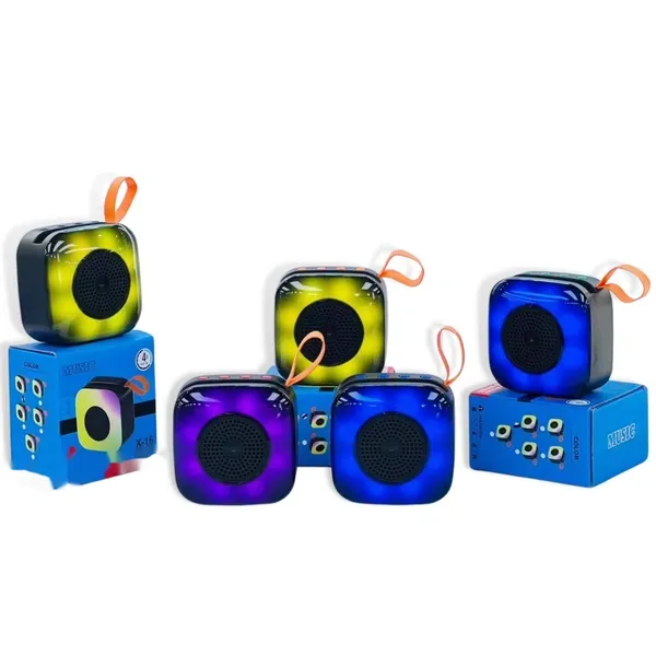 OK-444 Portable Party Speaker with RGB Lights, Wireless BT, Mic Input & Powerful Bass | 1Pcs