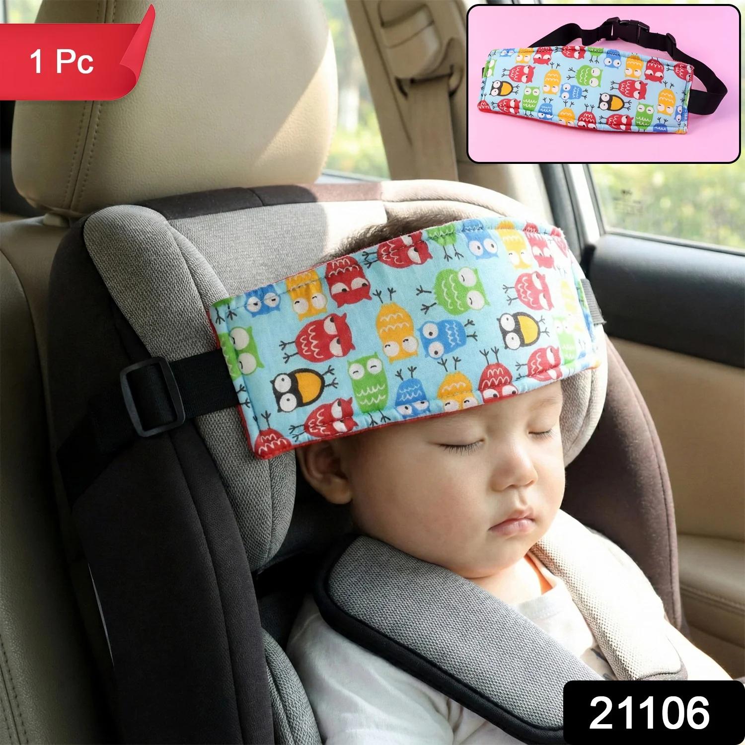 Adjustable Baby Car Seat Head Support Strap thumbnail 2