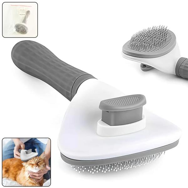 Self-Cleaning Slicker Brush for Dogs & Cats thumbnail 1