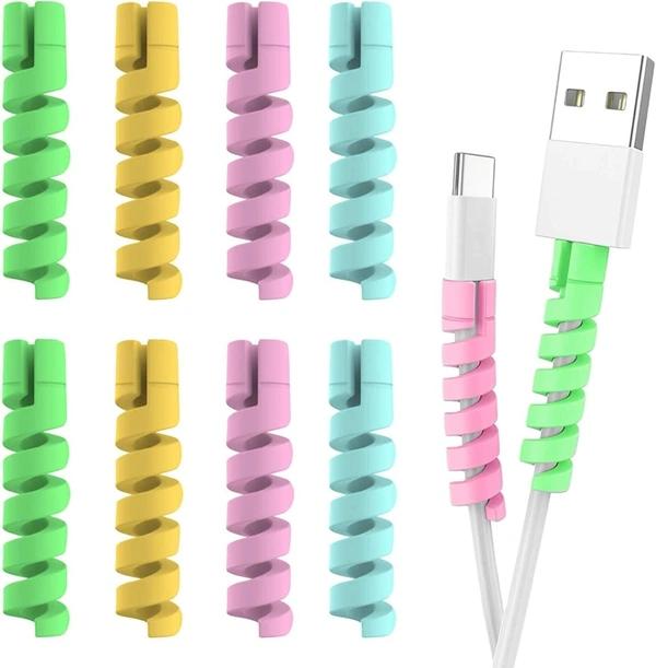 Charger Spiral Charger Cable Protectors for Wires Data Cable Saver Charging Cord Protective