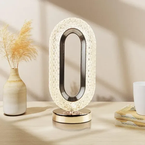 Luxury LED Touch Bedside Lamp Modern Design with Adjustable Brightness