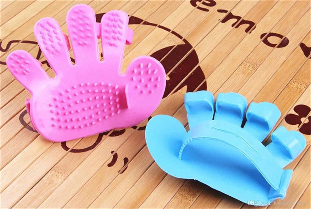 Rubber Pet Cleaning Massaging Grooming Glove Brush thumbnail 7