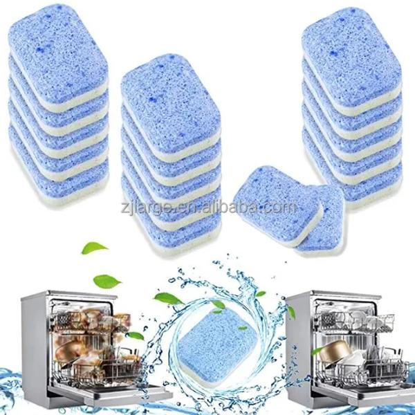 OEM Household Detergent 3in1 Washing Machine Tank Cleaner Effervescent Washer Tablets Solid thumbnail 1