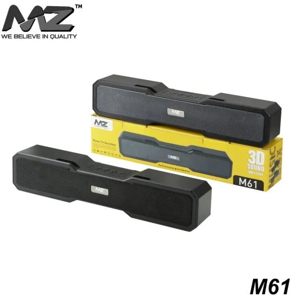MZ M61 Portable Home TV Soundbar Dynamic Thunder Sound, 2400mAh Battery, 10W Bluetooth Soundbar thumbnail 1