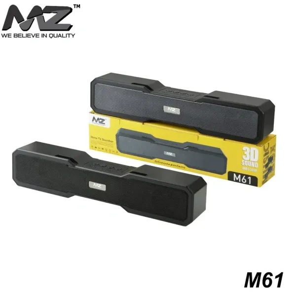 MZ M61 Portable Home TV Soundbar Dynamic Thunder Sound, 2400mAh Battery, 10W Bluetooth Soundbar