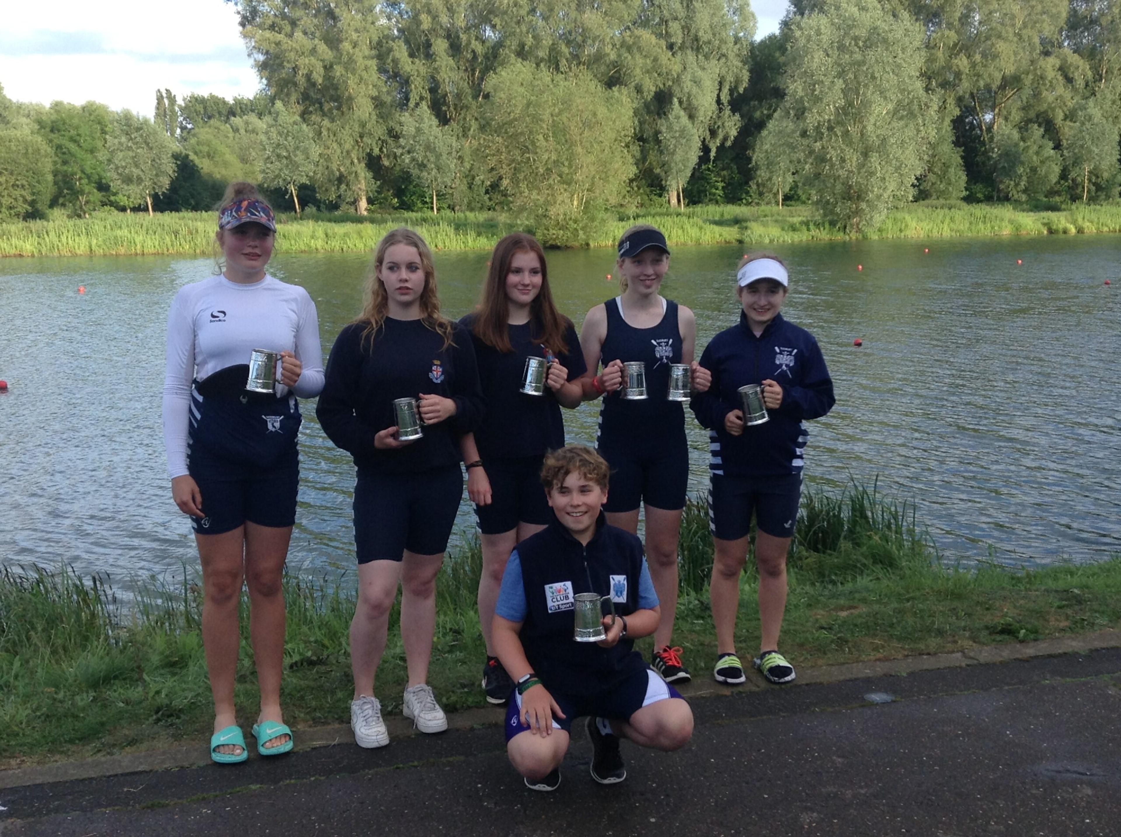 Winning juniors at Peterborough Regatta.
