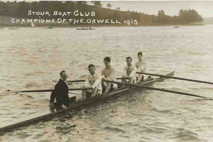 Stour Boat Club, 'Champions of the Orwell', 1913.