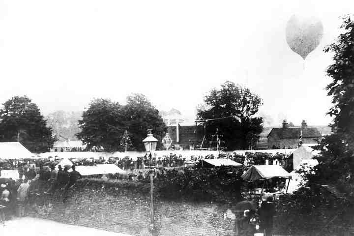 The 1888 regatta is the earliest we have a photo from. Our ballons are smaller now. 
