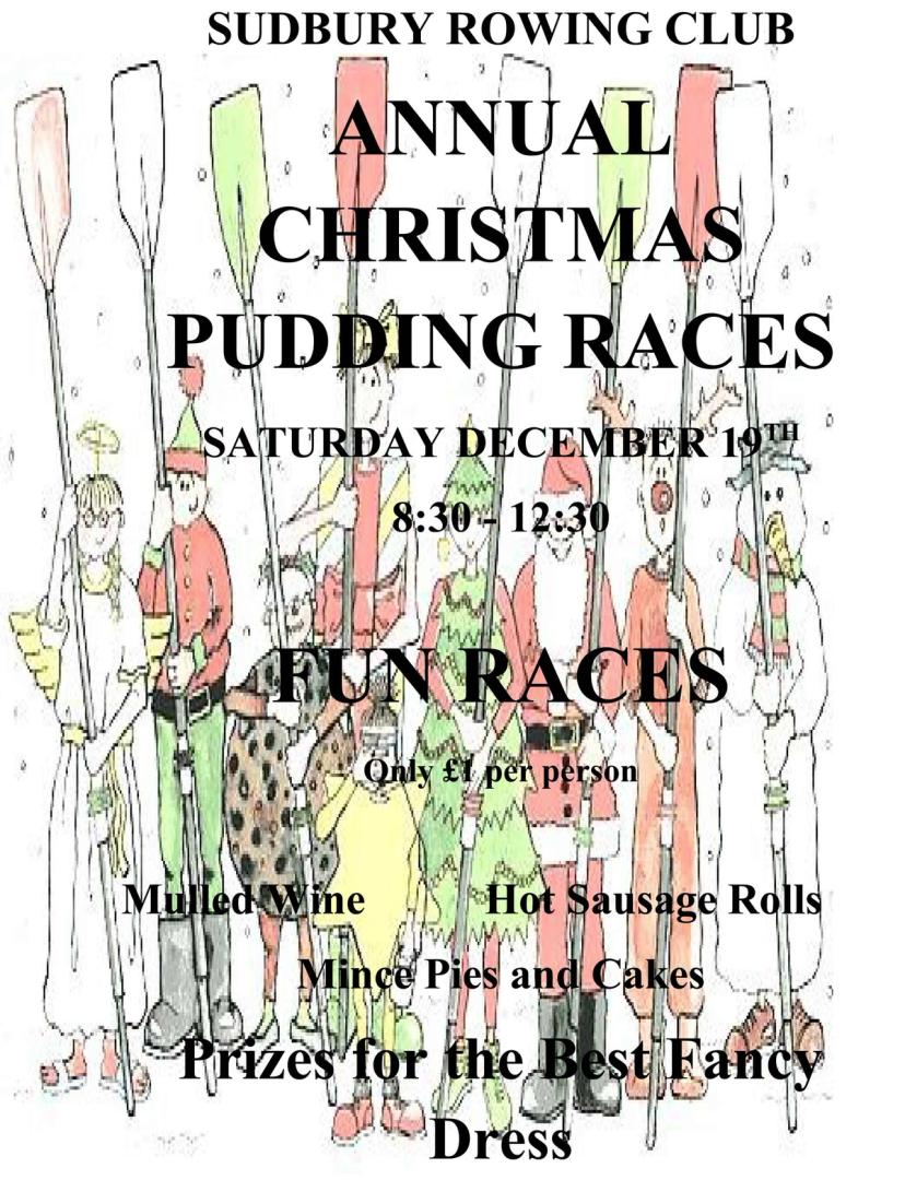 Pudding race poster. Text below. 