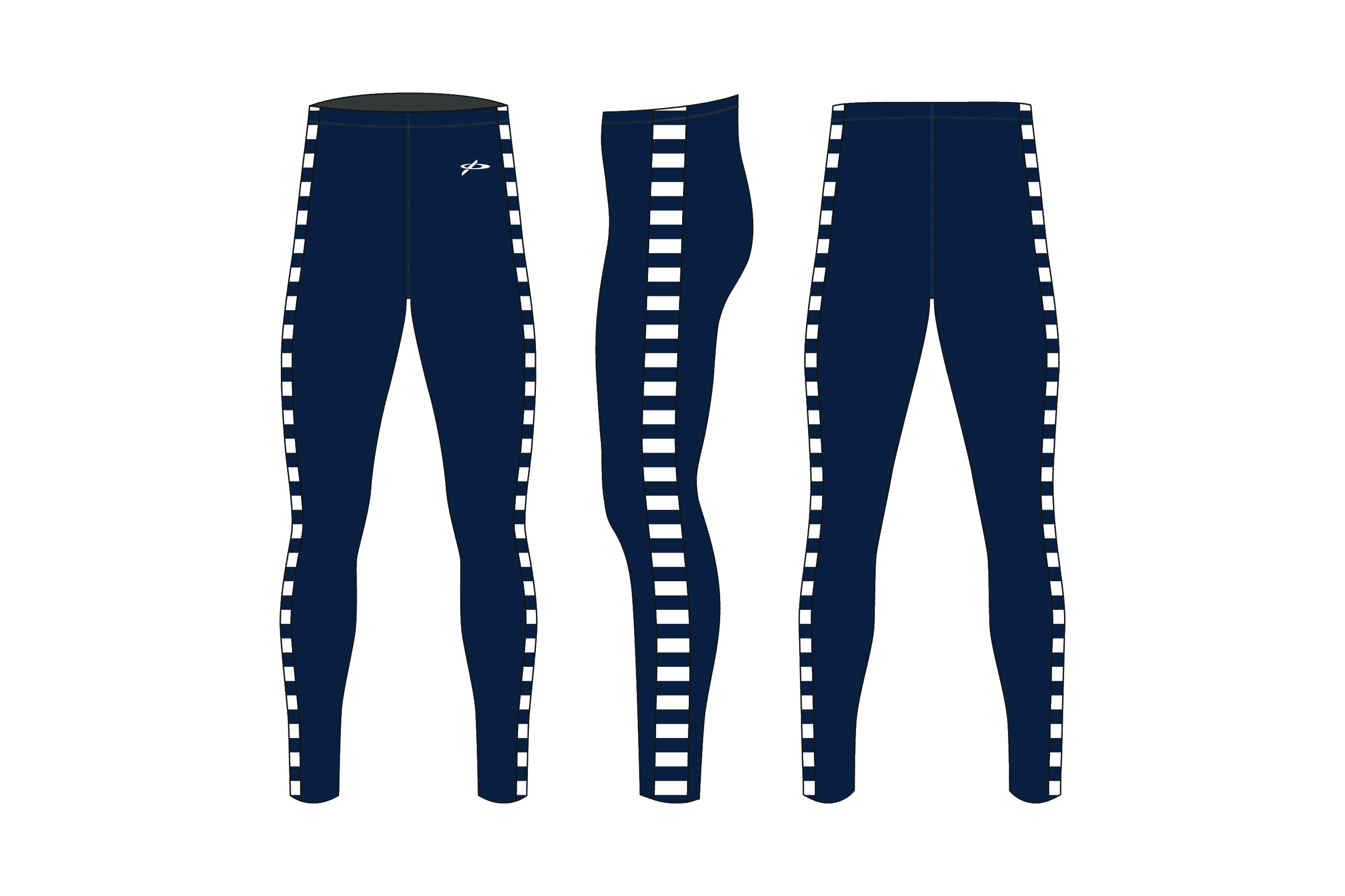 SRC’s matching Oxford blue leggings.