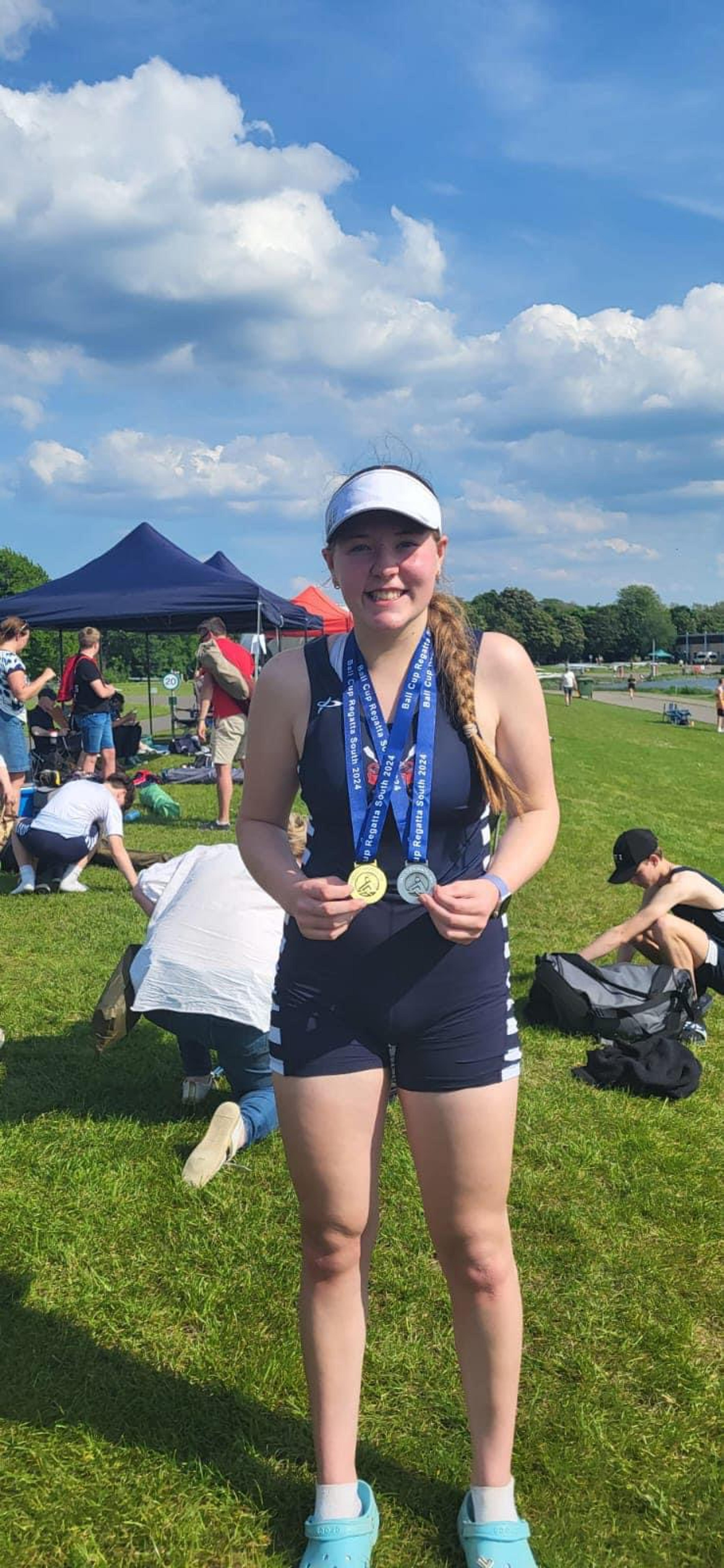 Lilly Krohn, who won the WJ15 1× and came second in the WJ16 1× at Ball Cup South. 