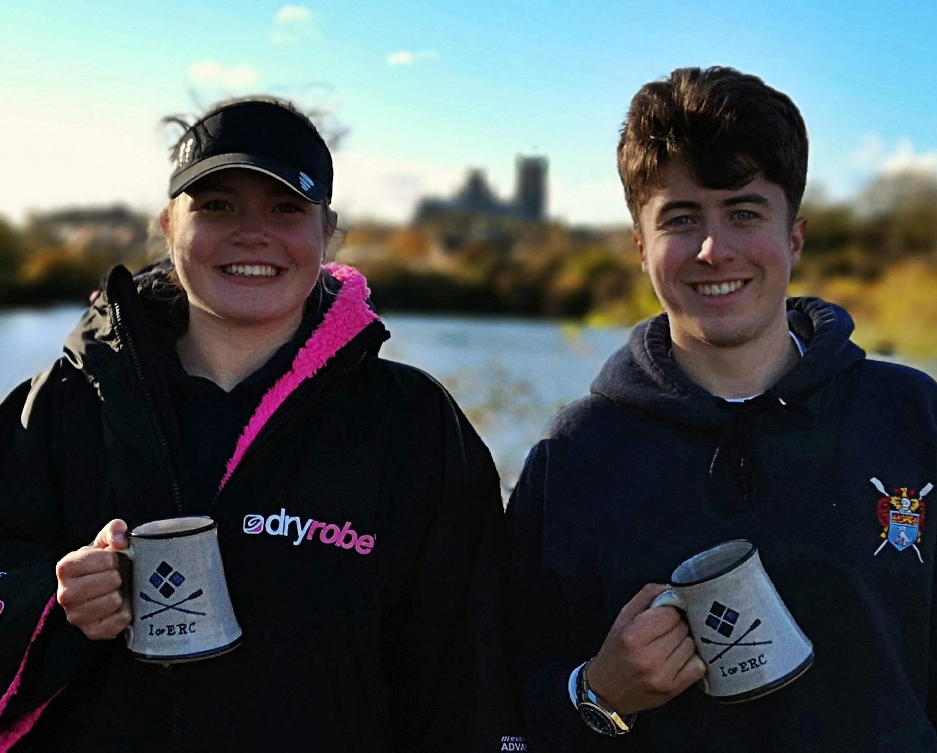 Martha and Byron Bullen with their pots.