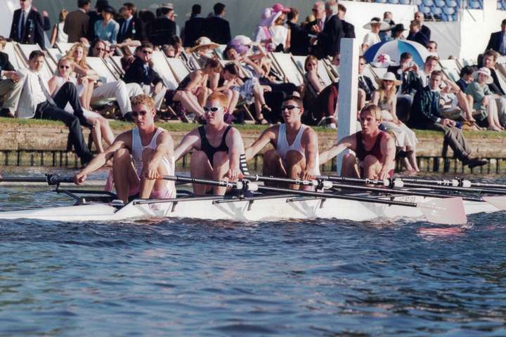 Henley Royal Regatta, 2001. Fawley Cup.
Leander Club and Sudbury Rowing Club.
Bow: J. Logan (George Watson College
3: P. Go…