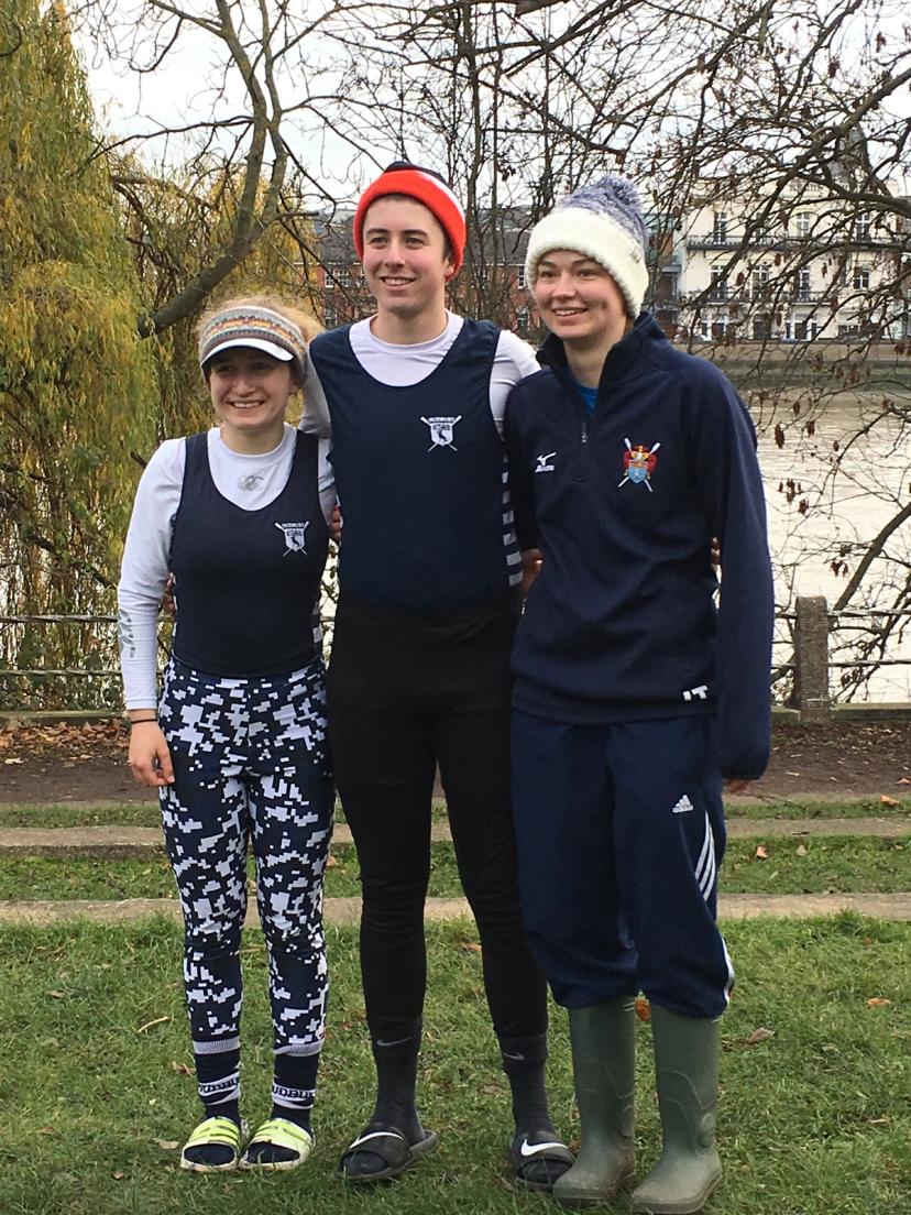 Amelia Moule, Byron Bullen and Jen Titterington, winner of Senior Women’s category.