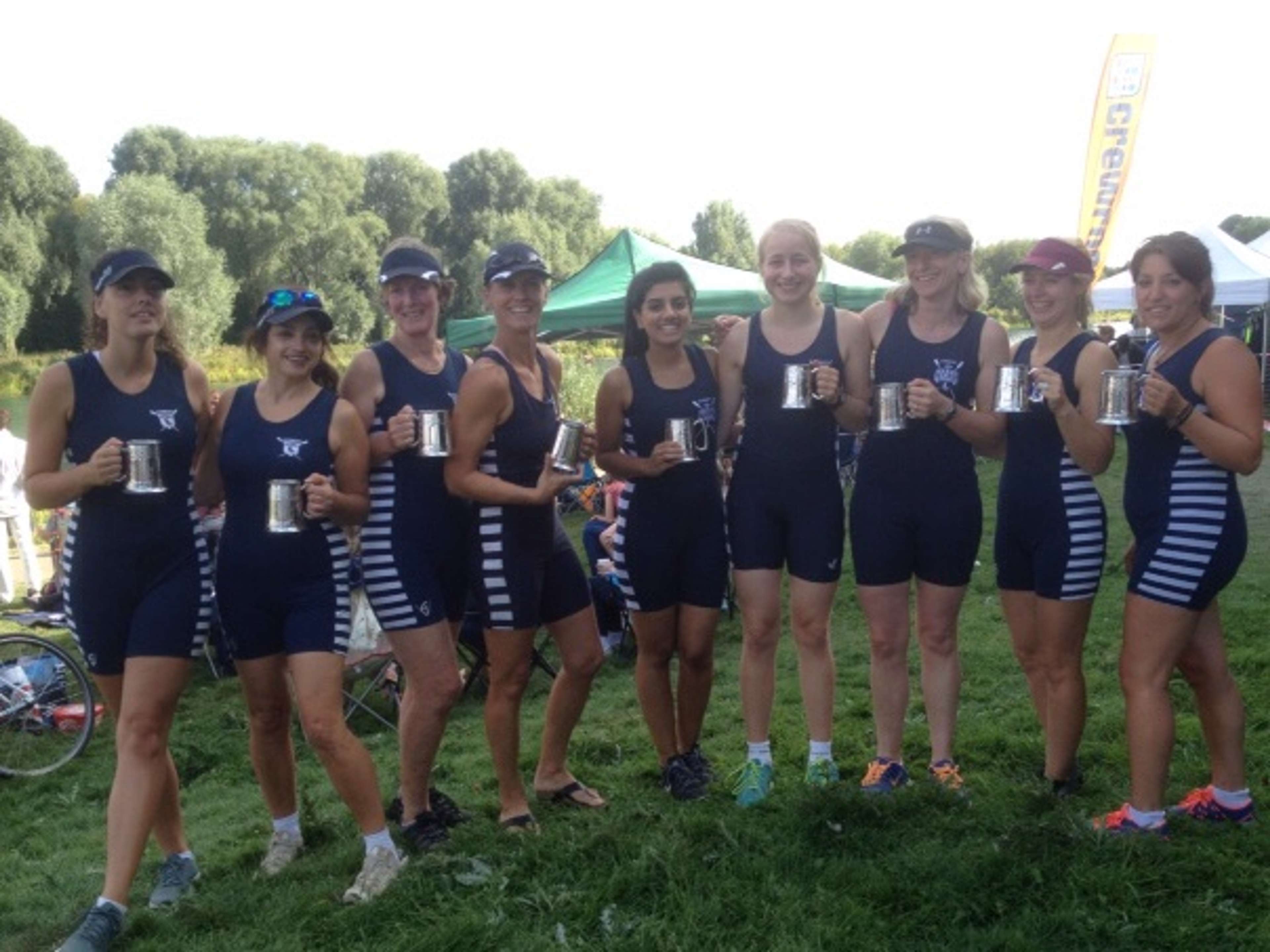 Victorious Sudbury ladies squad in Peterborough.