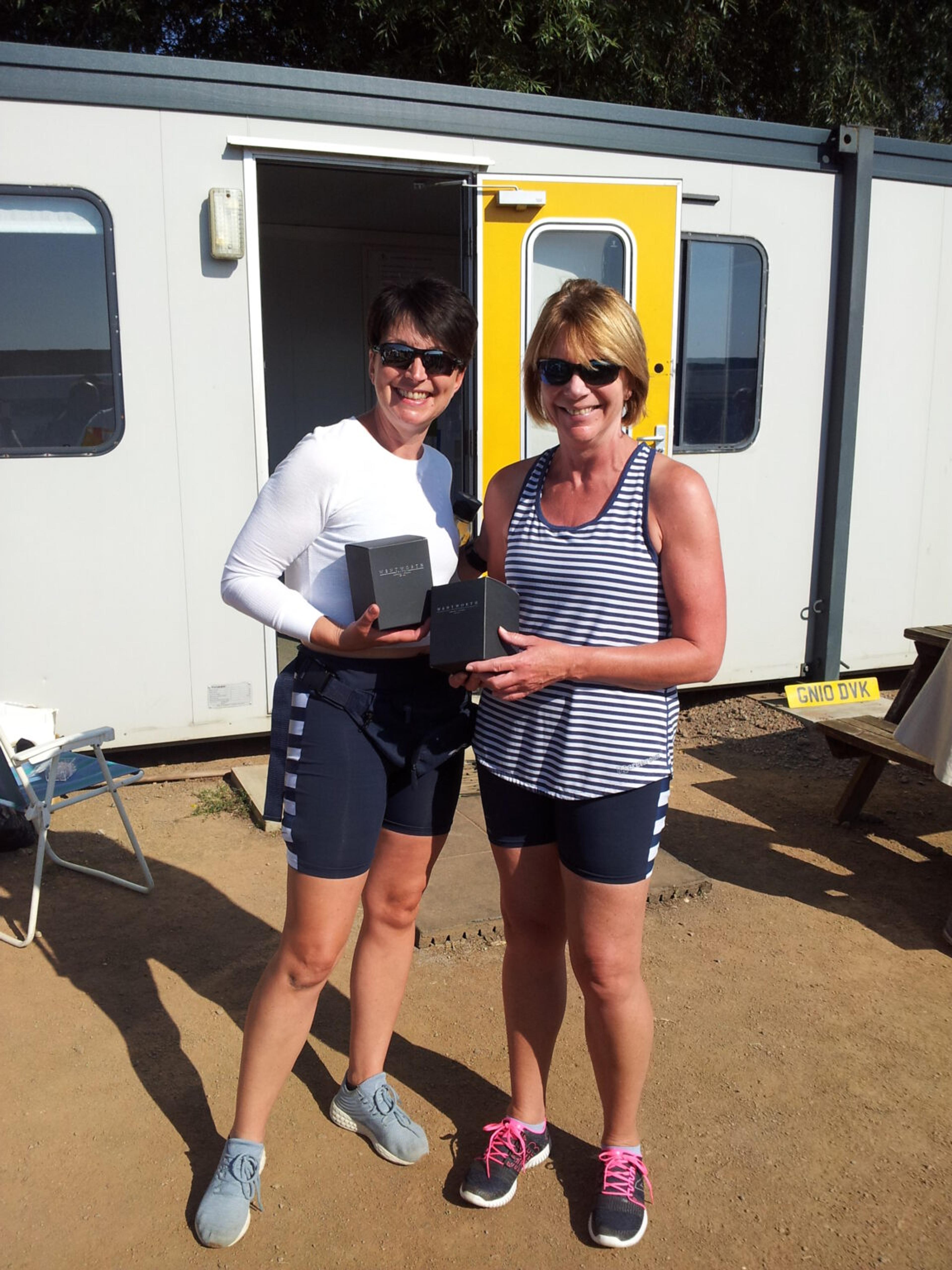 Tracy Muir and Teresa Moriarty, women’s masters D double sculls.