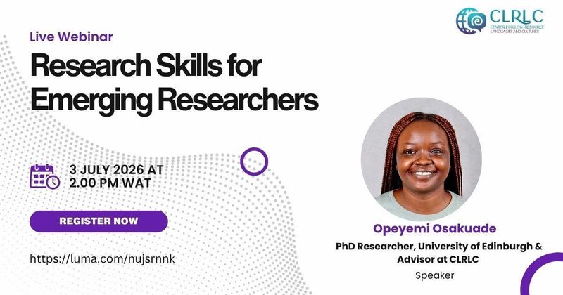 Research Skills for Emerging Researchers: From Ideas to publication