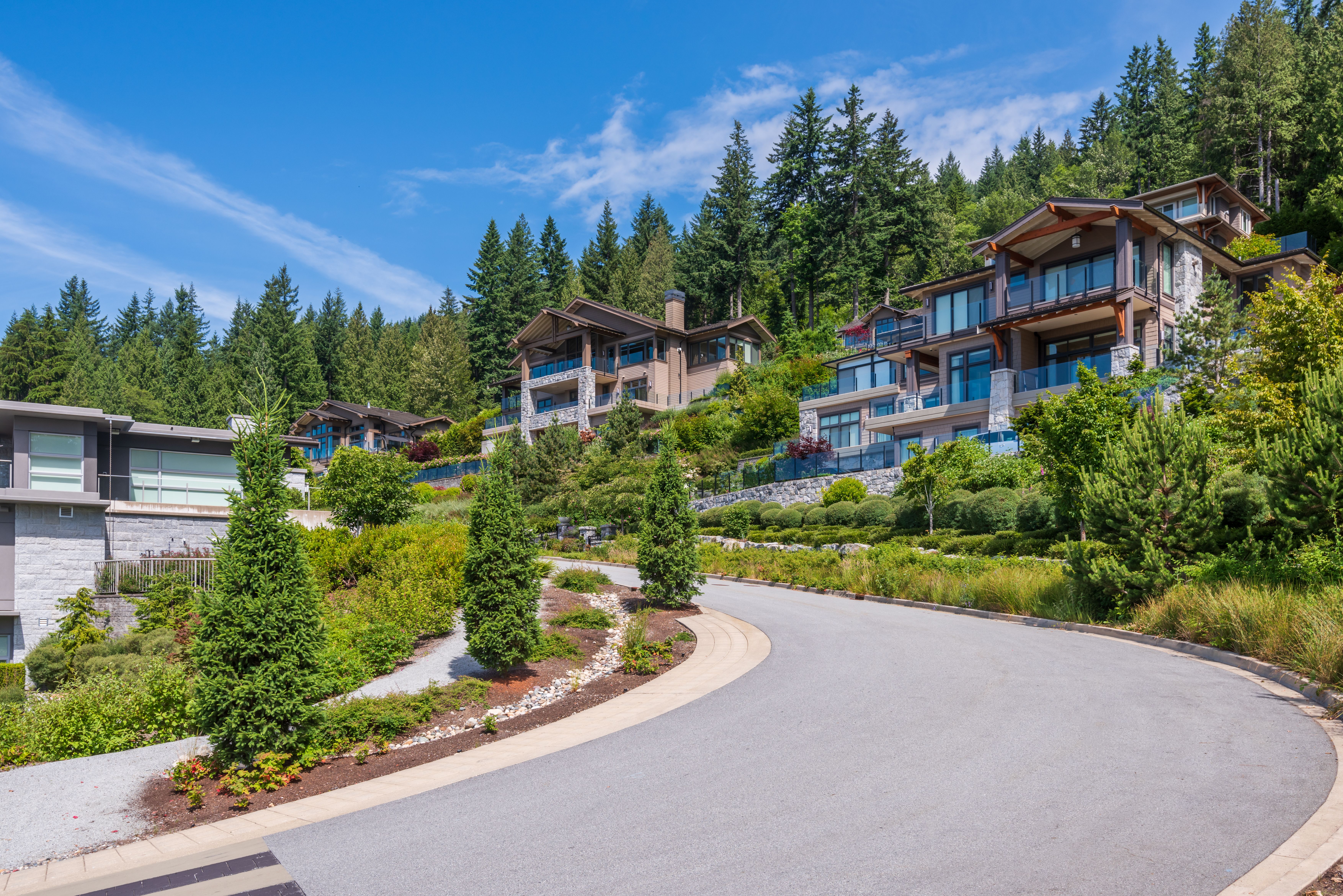 Modern Apartment Buildings In Vancouver, British Columbia, Canada.